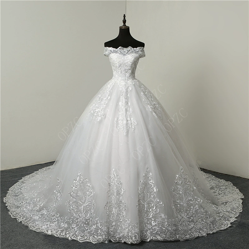 2025 New Strapless Lace Embroidered Sleeveless Floor-Length Bridal Wedding Dress - Image 7