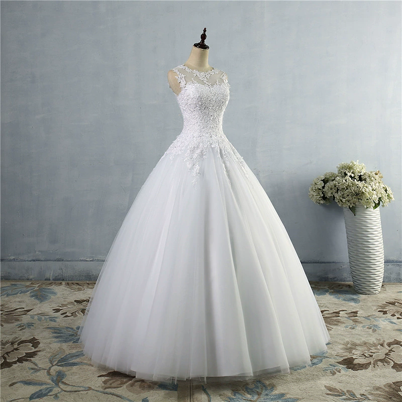Main Wedding Dress 2025 New French Bride High-End Gown Simple Dreamy Floor-Length Dress - Image 3