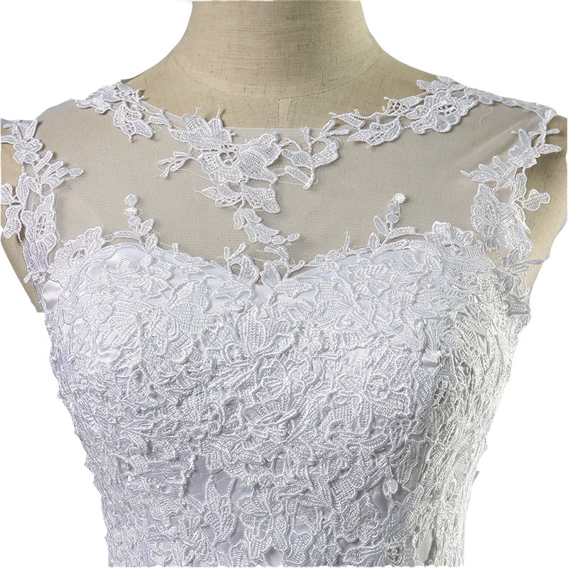 Main Wedding Dress 2025 New French Bride High-End Gown Simple Dreamy Floor-Length Dress - Image 5