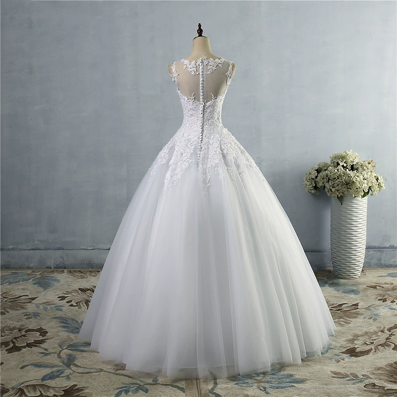 Main Wedding Dress 2025 New French Bride High-End Gown Simple Dreamy Floor-Length Dress - Image 4