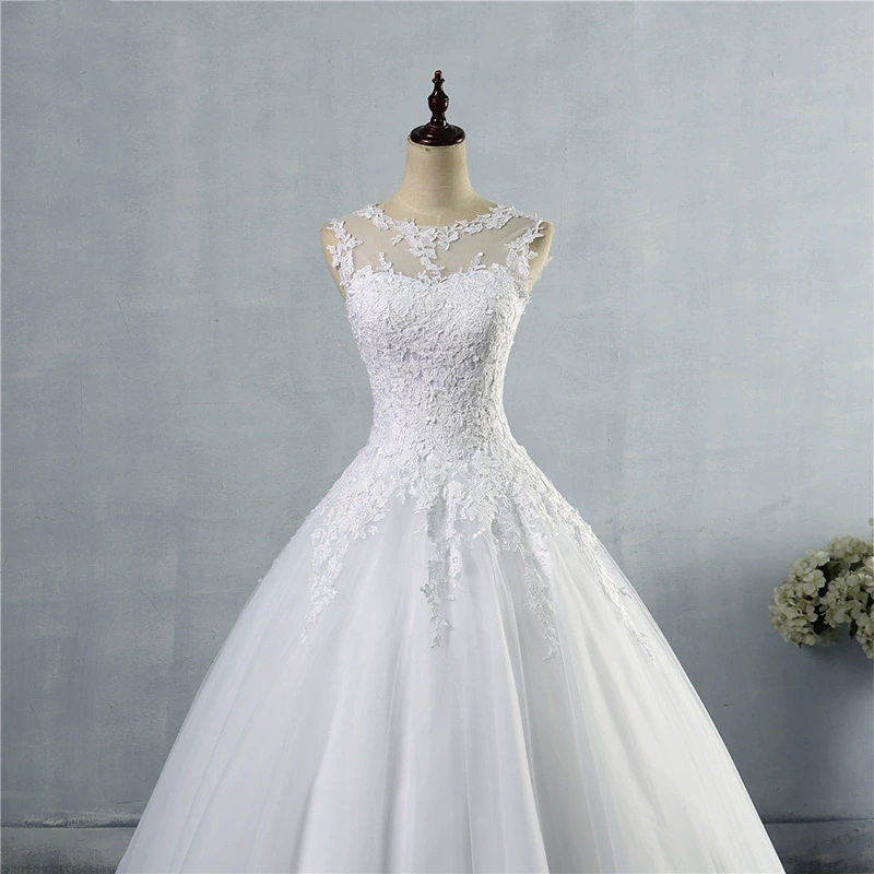 Main Wedding Dress 2025 New French Bride High-End Gown Simple Dreamy Floor-Length Dress - Image 7
