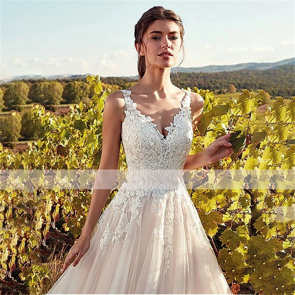 2025 Summer New Wedding Dress Sexy Lace Long Sleeve Gown Evening Dress - Image 5