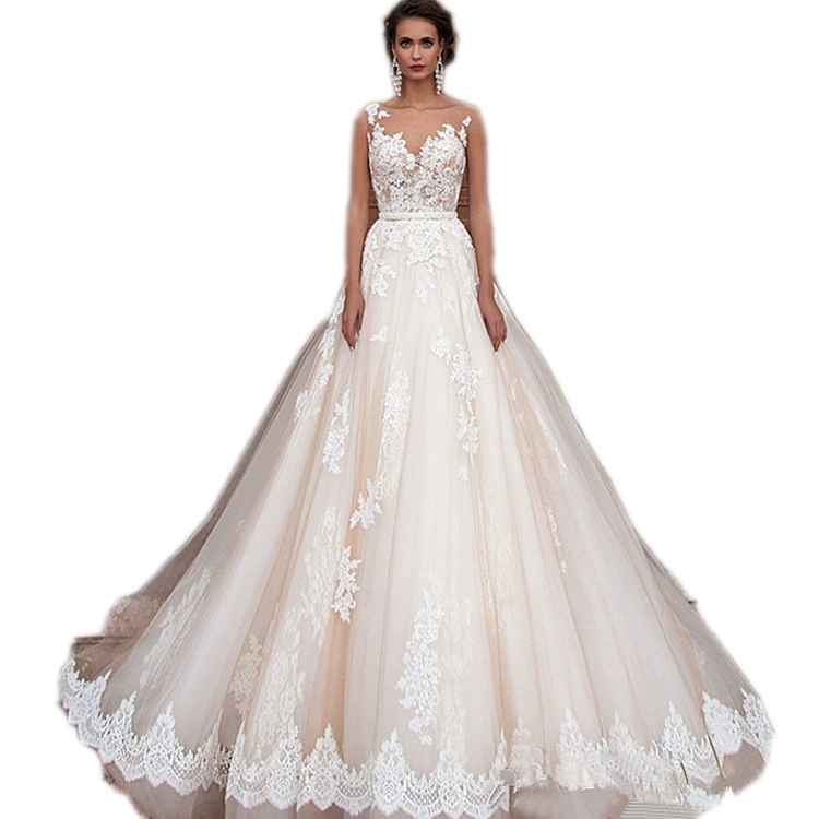 Wedding Dress 2025 New Bride Lace Small Train Slimming Plus Size Gown - Image 6