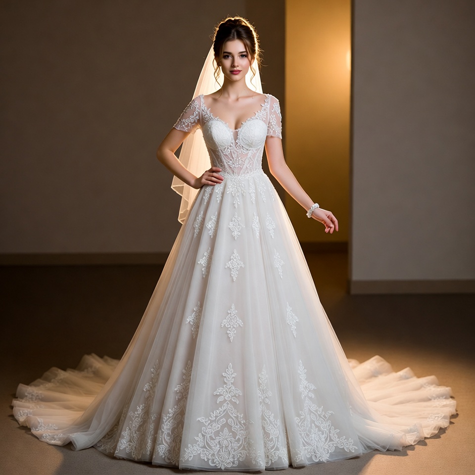 Sweetheart A-Line Wedding Dresses-2