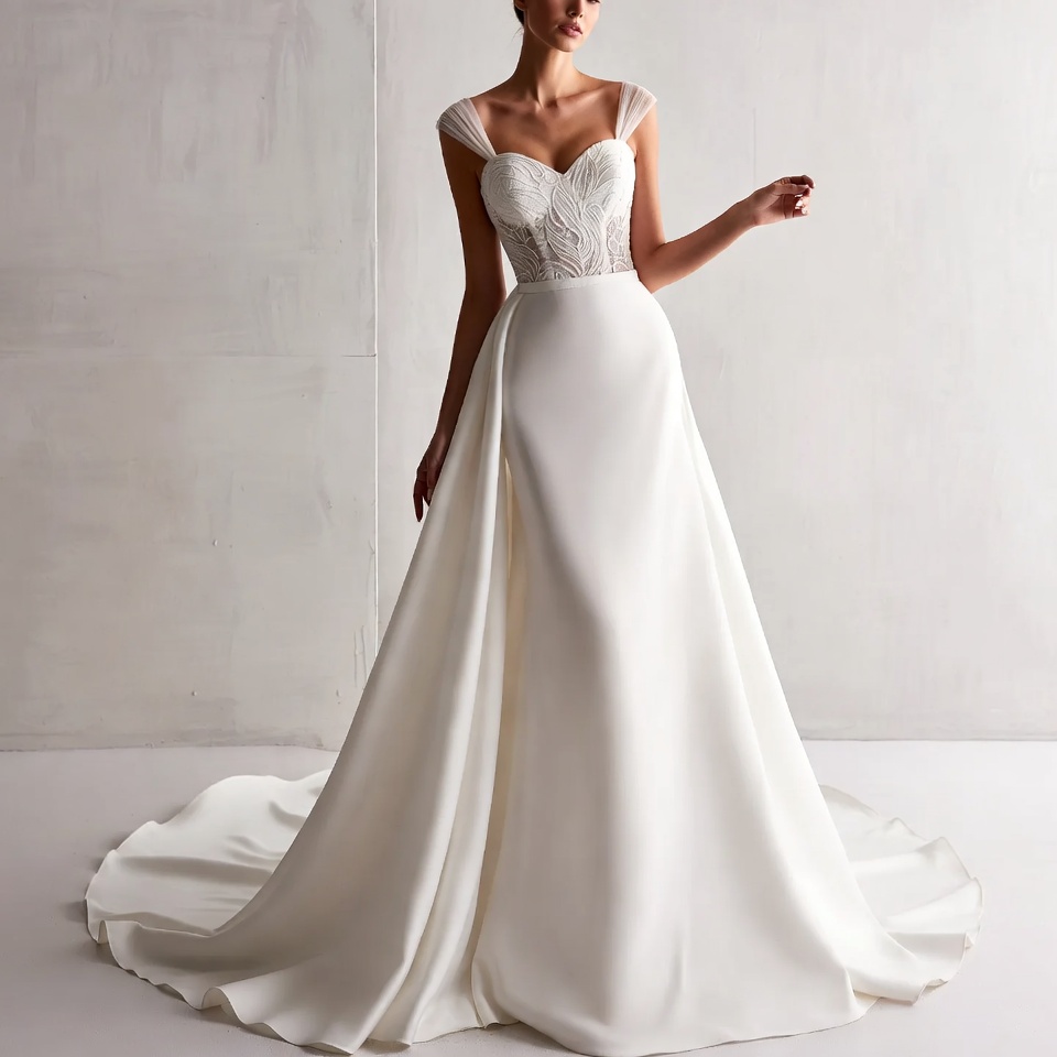 Sweetheart A-Line Wedding Dresses-3