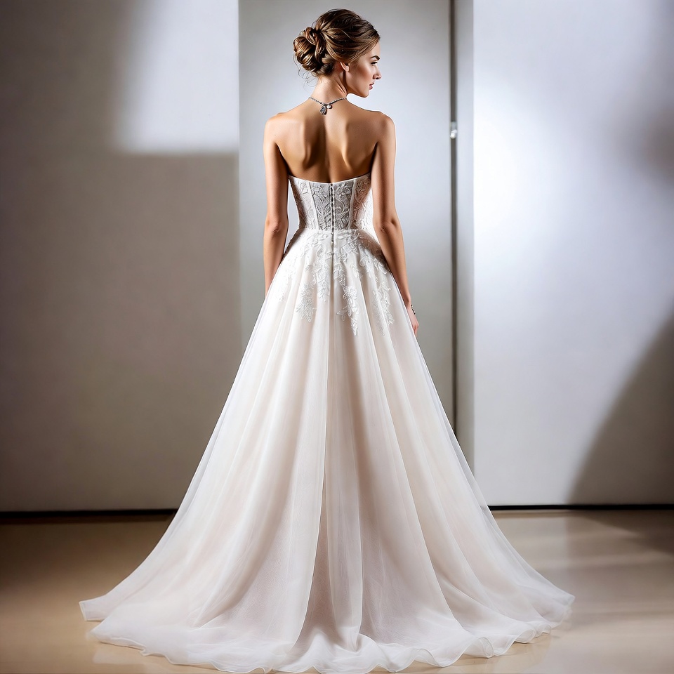 Strapless A-Line Wedding Dresses-7