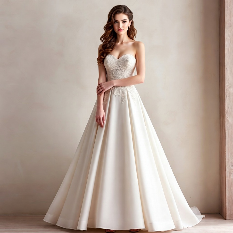 Strapless A-Line Wedding Dresses-8