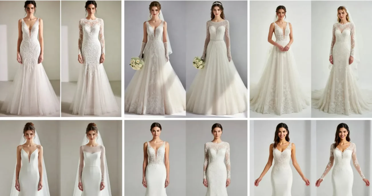 Feature A Line Wedding Dresses With Sleeves